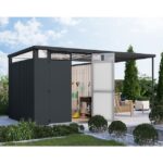 KOVINSKA VRTNA HIKA KARIBU OSTEN 2 ANTRACIT 220X220X215